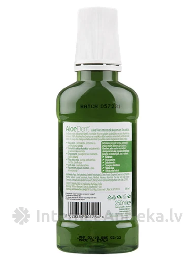 Mutes skalojamais līdzeklis Aloe Dent, 250 ml | internetaptieka.lv