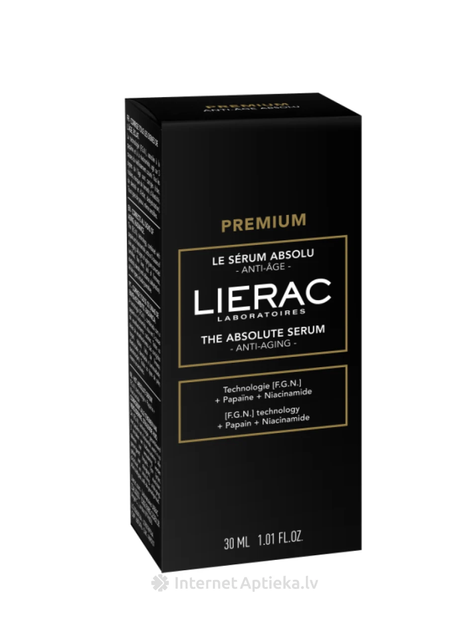 'LIERAC PREMIUM антивозрастная сыворотка для всех типов кожи лица, 30 мл | internetaptieka.lv
