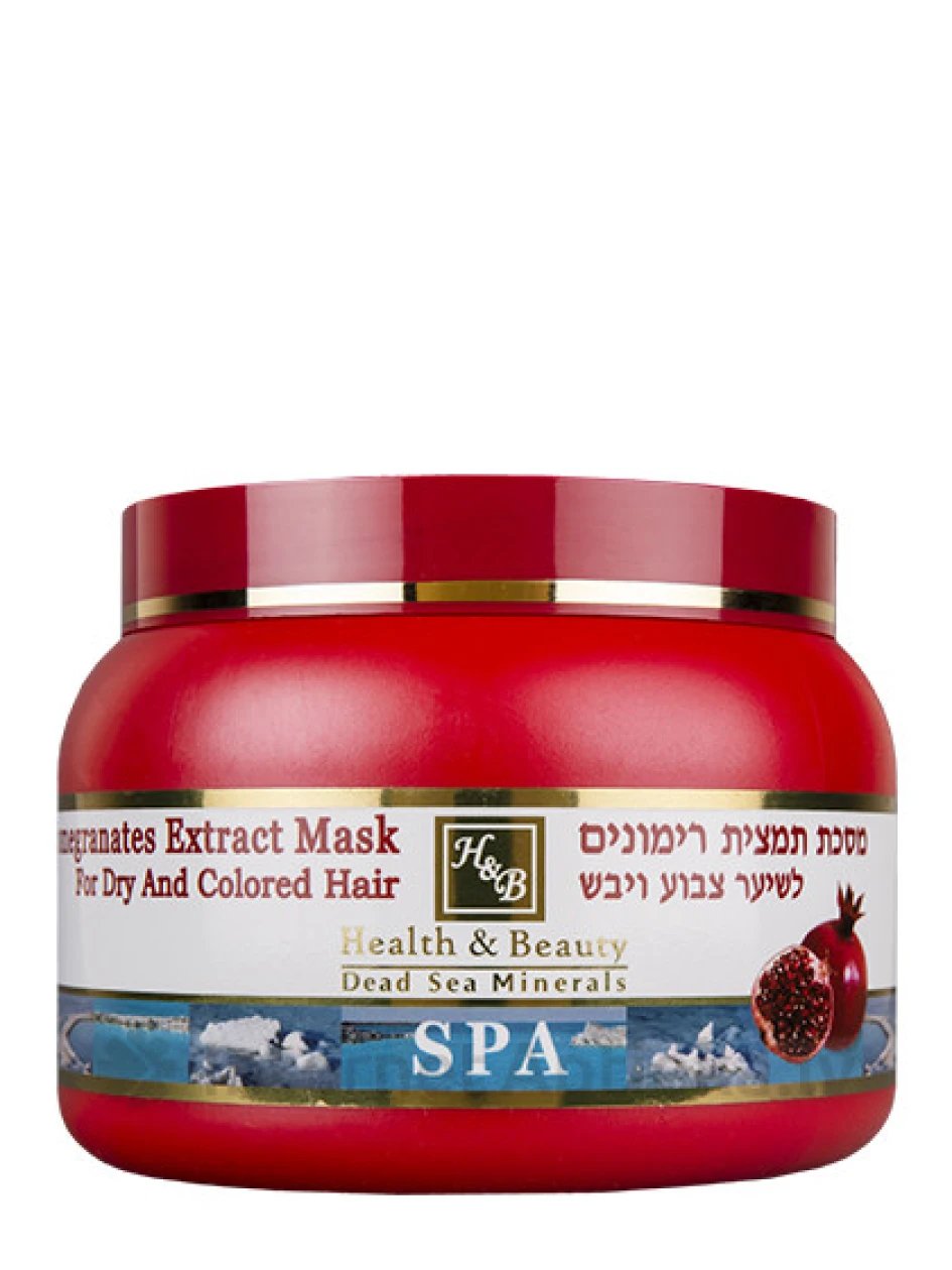 H&B Maska matiem ar granātābolu sausiem un krāsotiem matiem, 250 ml | internetaptieka.lv