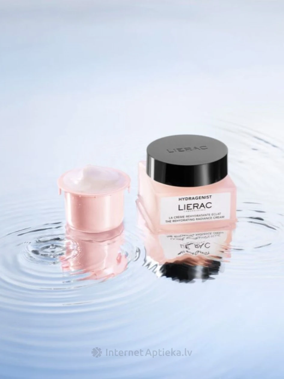 LIERAC HYDRAGENIST mitrinošs krēms normālai un sausai sejas ādai, refils, 50 ml | internetaptieka.lv