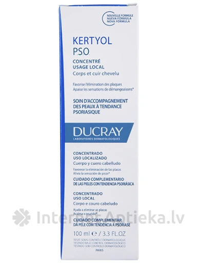 DUCRAY KERTYOL P.S.O. КОНЦЕНТРАТ, 100 МЛ | internetaptieka.lv