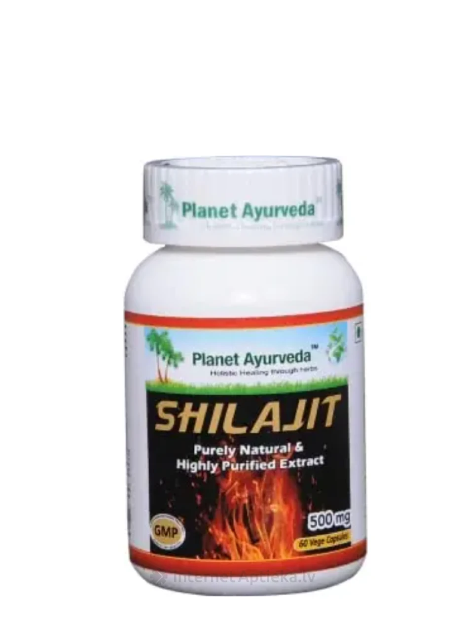 Shilajit Planet Ayurveda® kapslit, 60 tk. | internetaptieka.lv