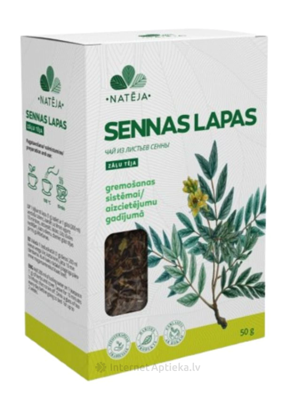 Чай из сенны Natēja, 50 г | internetaptieka.lv