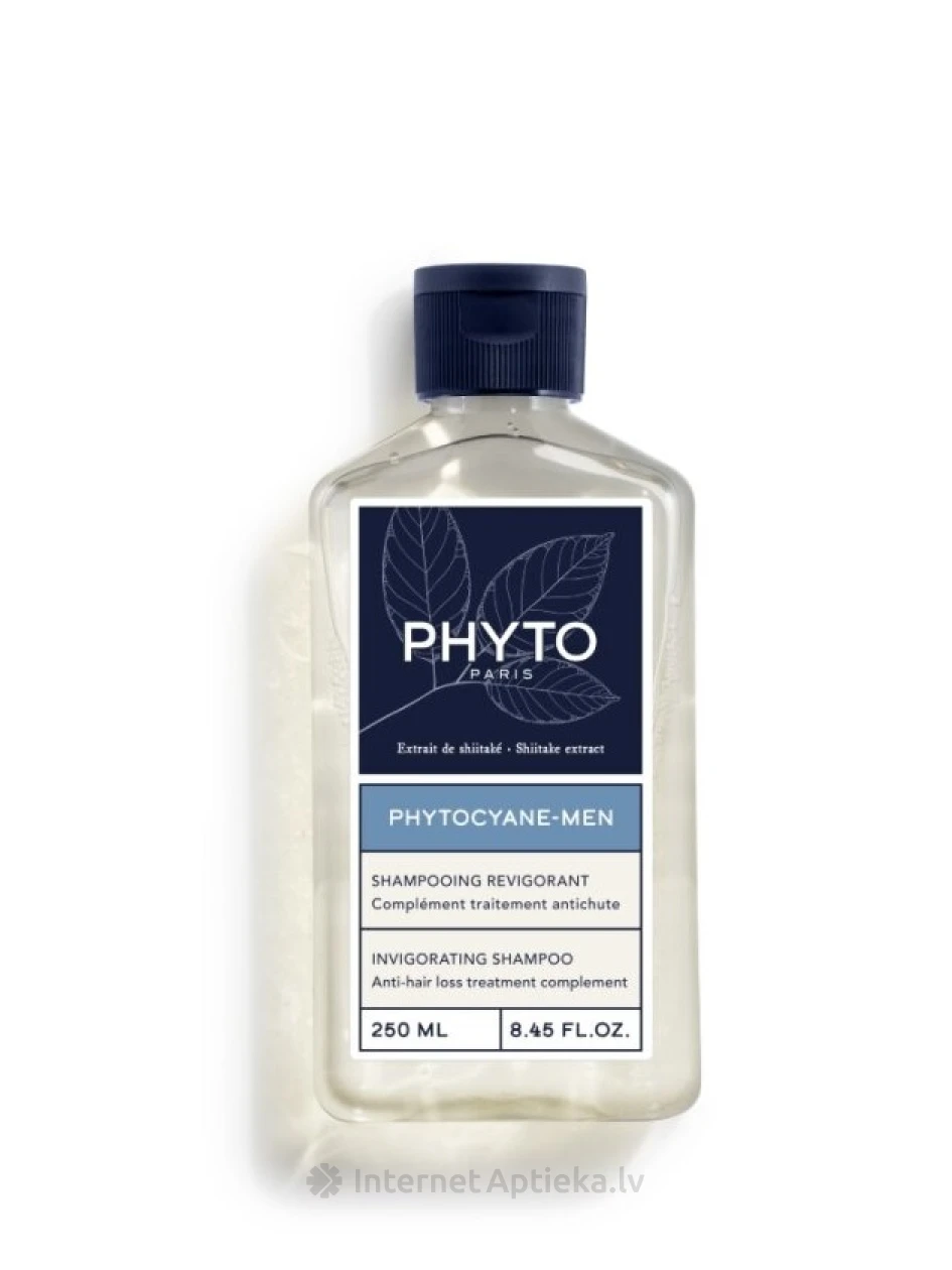 PHYTO PHYTOCYANE-MEN šampūns pret matu izkrišanu vīriešiem, 250 ml | internetaptieka.lv