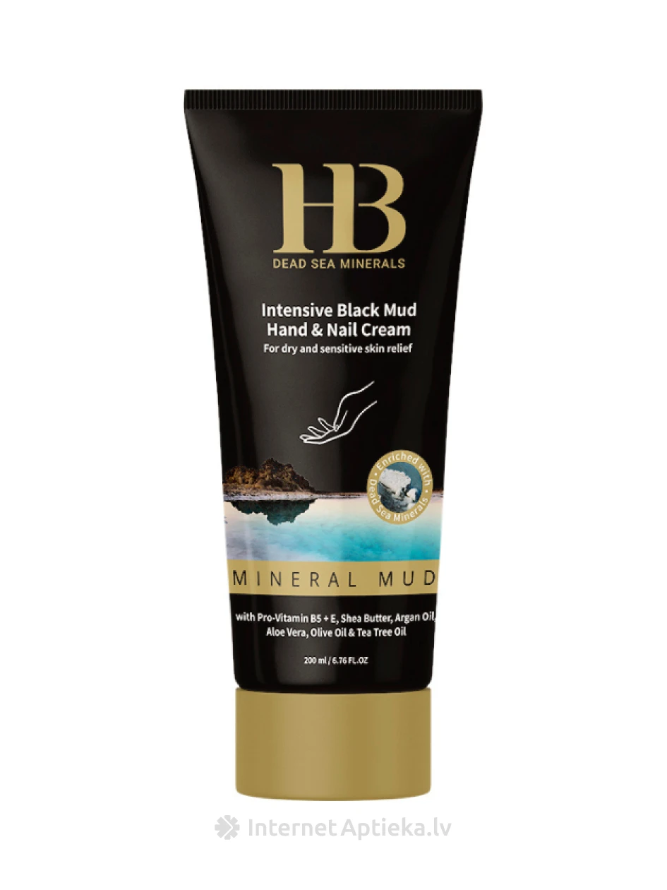 H&B Intensive Black Mud Крем для рук, 200 мл | internetaptieka.lv