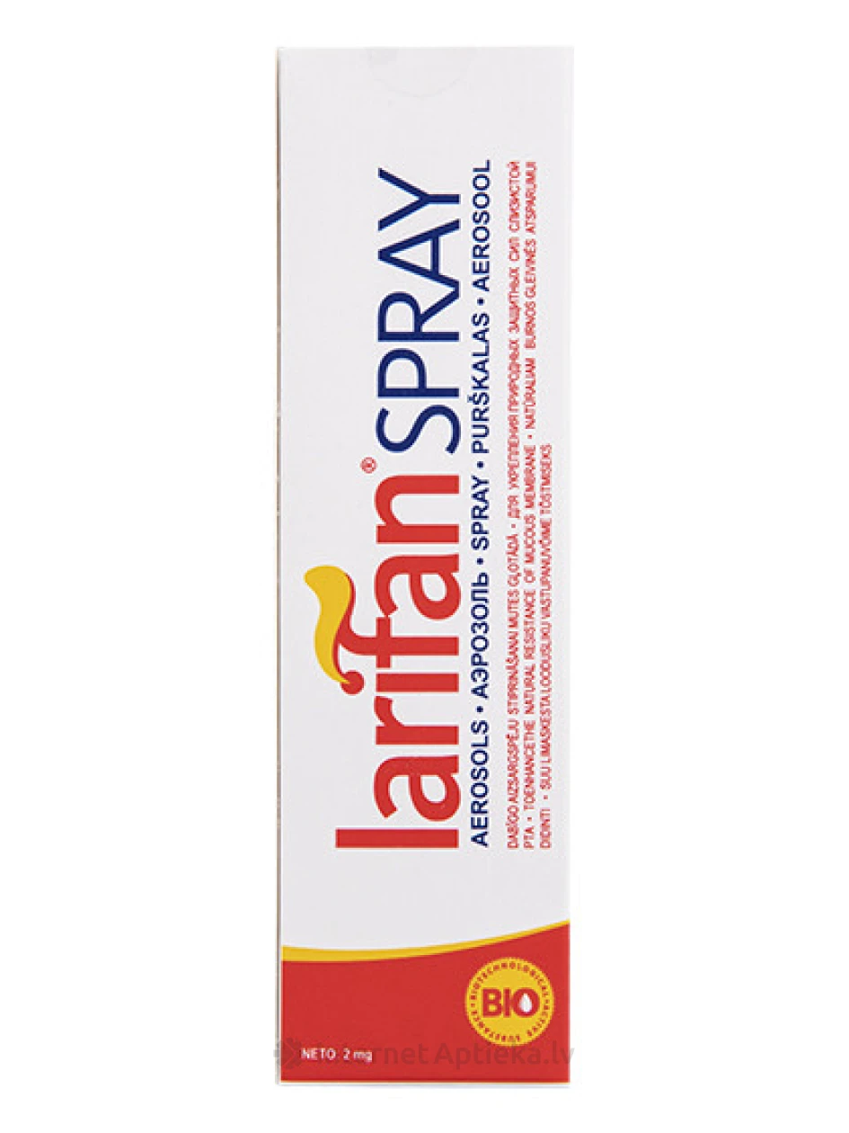 Larifan Spray спрей для гигиены полости рта, 10 мл | internetaptieka.lv
