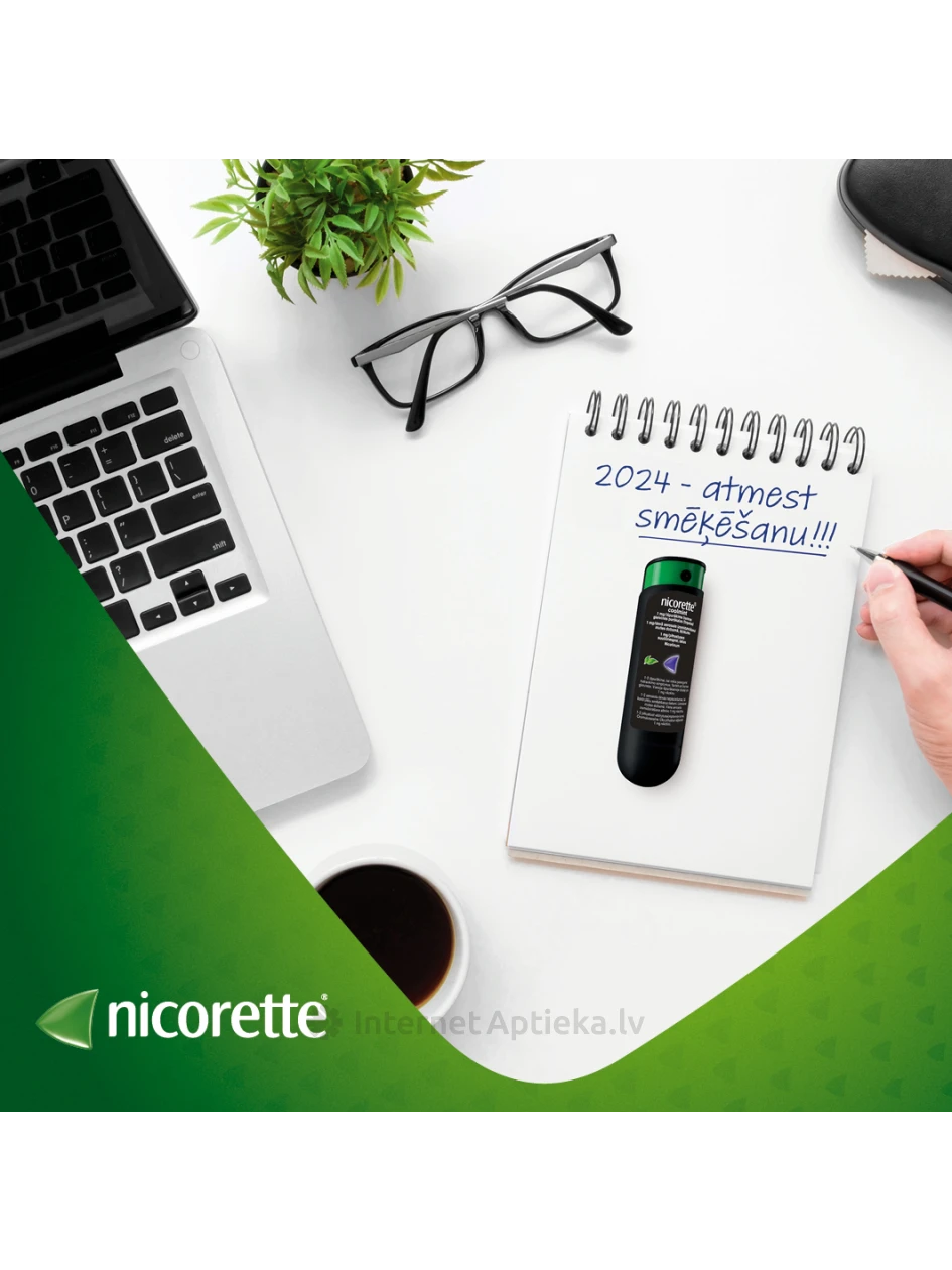 Nicorette Coolmint aerosool 1 mg, annuses 13,2 ml | internetaptieka.lv