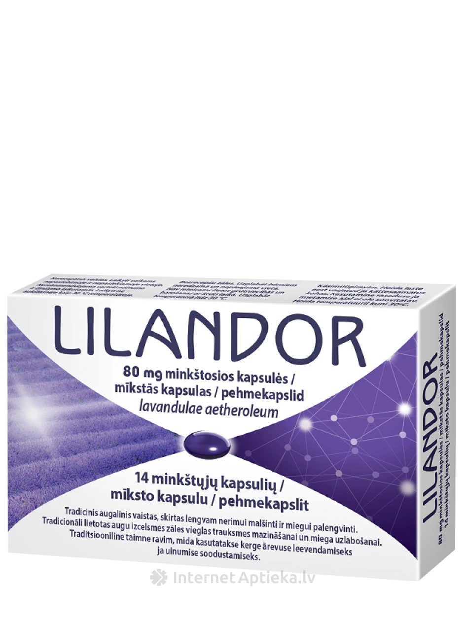 Lilandor 80 mg, 14 pehmet kapslit | internetaptieka.lv
