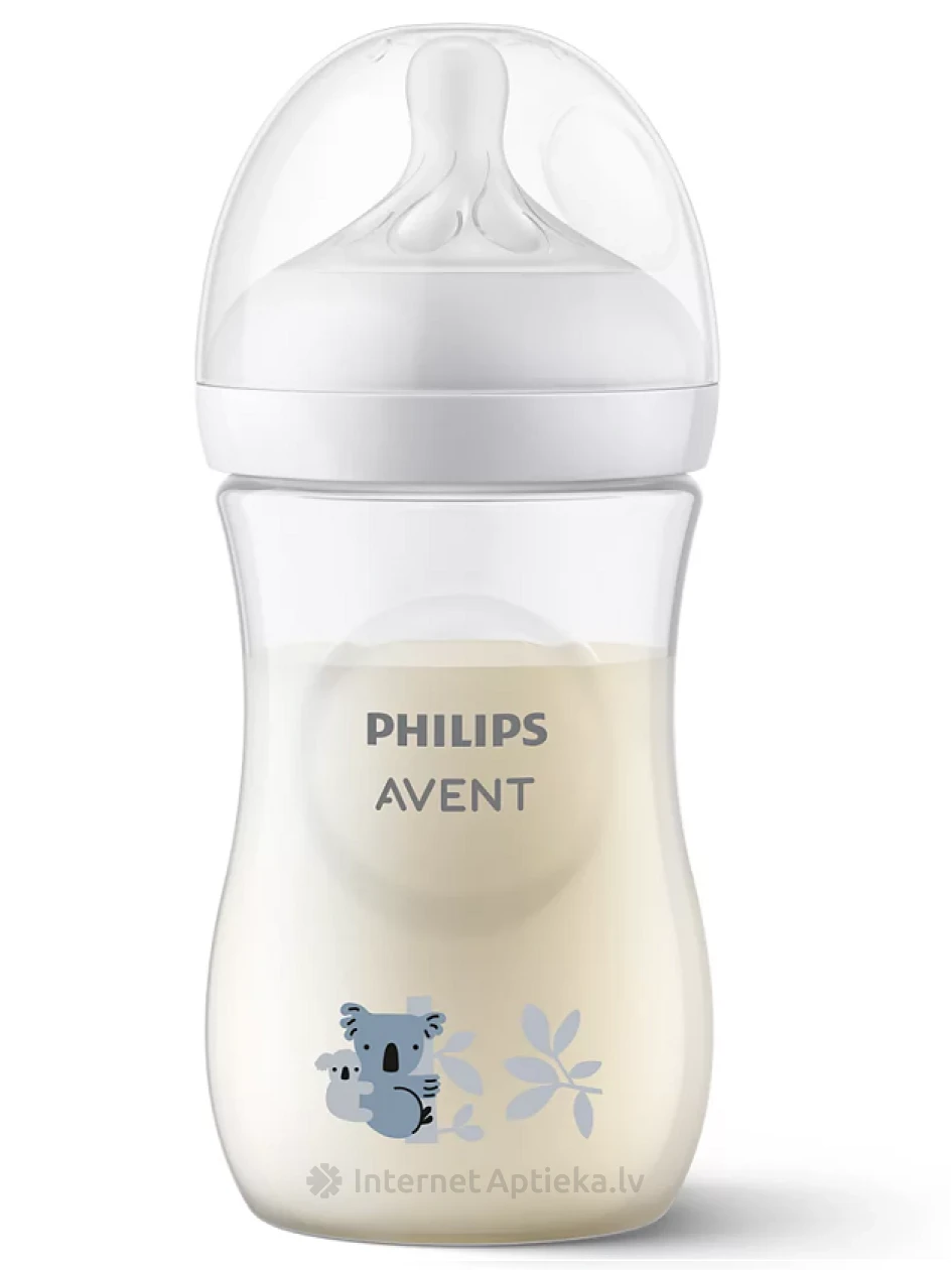 PHILIPS AVENT Коала Антиколиковая бутылочка с индивидуальным ритмом питья 1м+, 260 мл | internetaptieka.lv