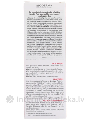 Bioderma Sensibio Forte krēms, 40 ml | internetaptieka.lv