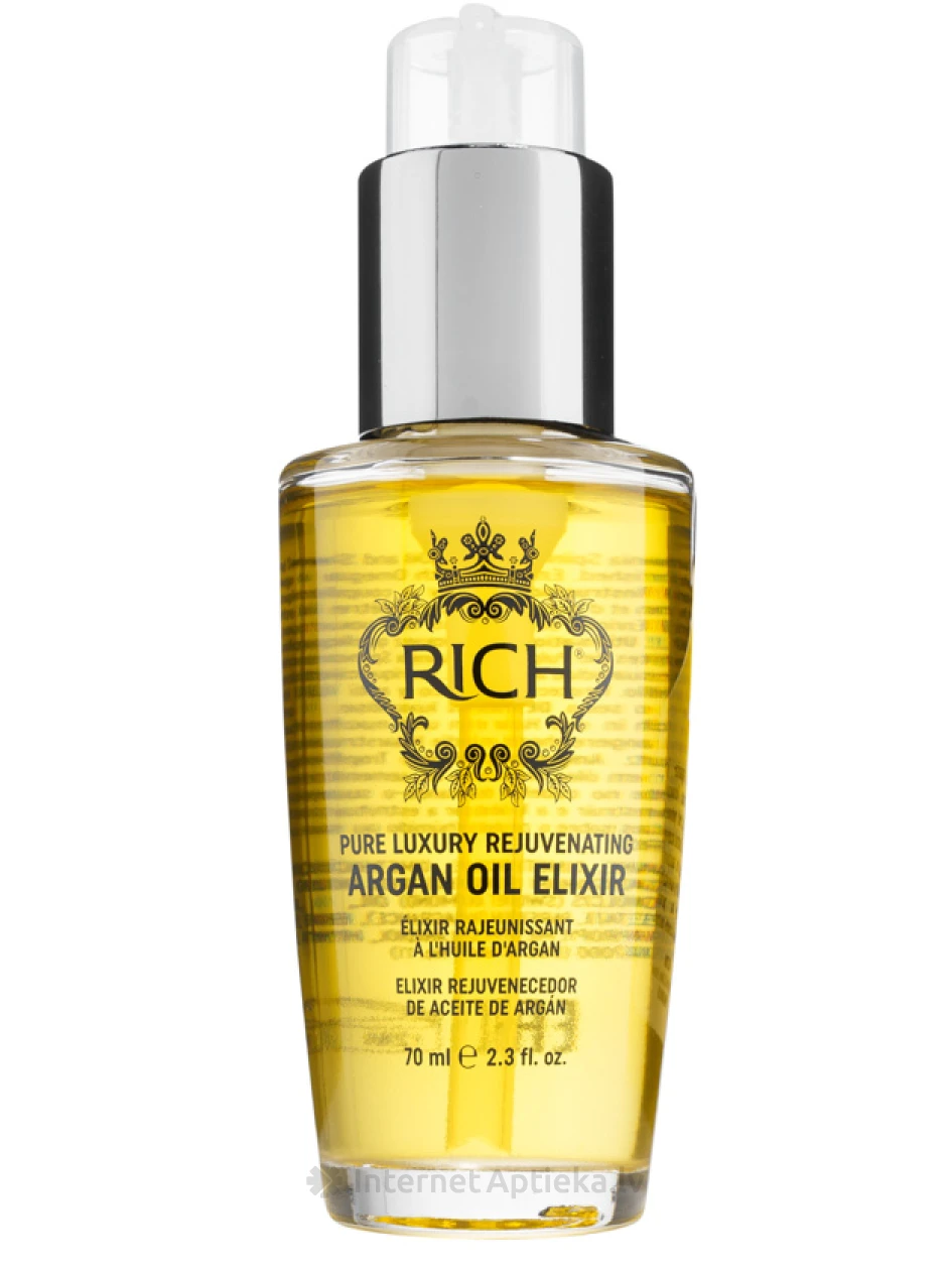 RICH Pure Luxury Эликсир с аргановым маслом для мягких волос, 70 мл | internetaptieka.lv