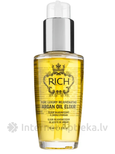 RICH Pure Luxury Эликсир с аргановым маслом для мягких волос, 70 мл | internetaptieka.lv