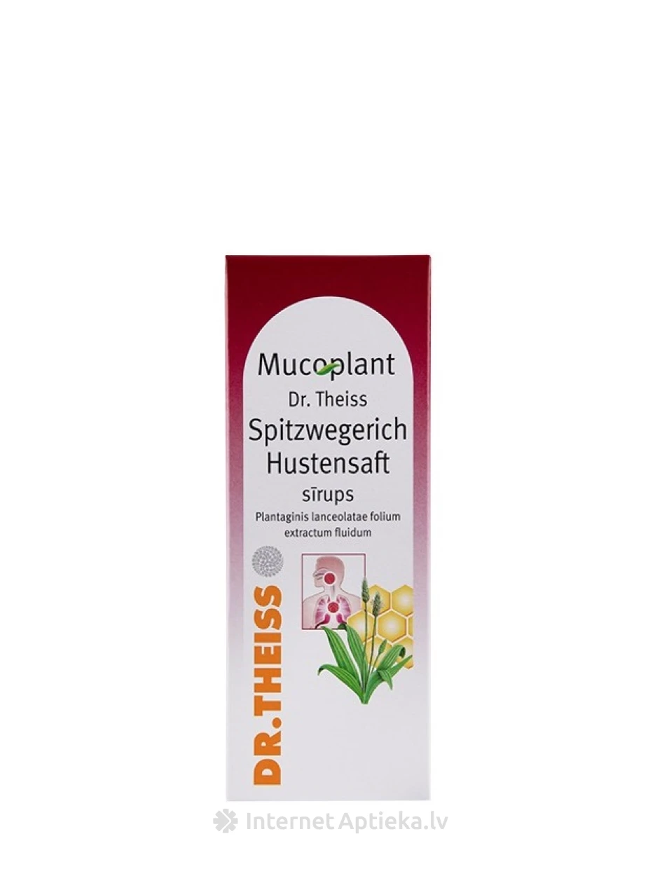 Dr. Theiss Spitzwegerich Hustensaft sīrups, 100 ml | internetaptieka.lv