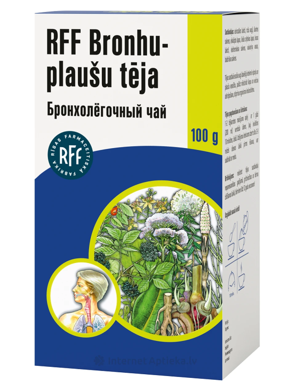 Bronhu-plaušu tēja, 100 g | internetaptieka.lv