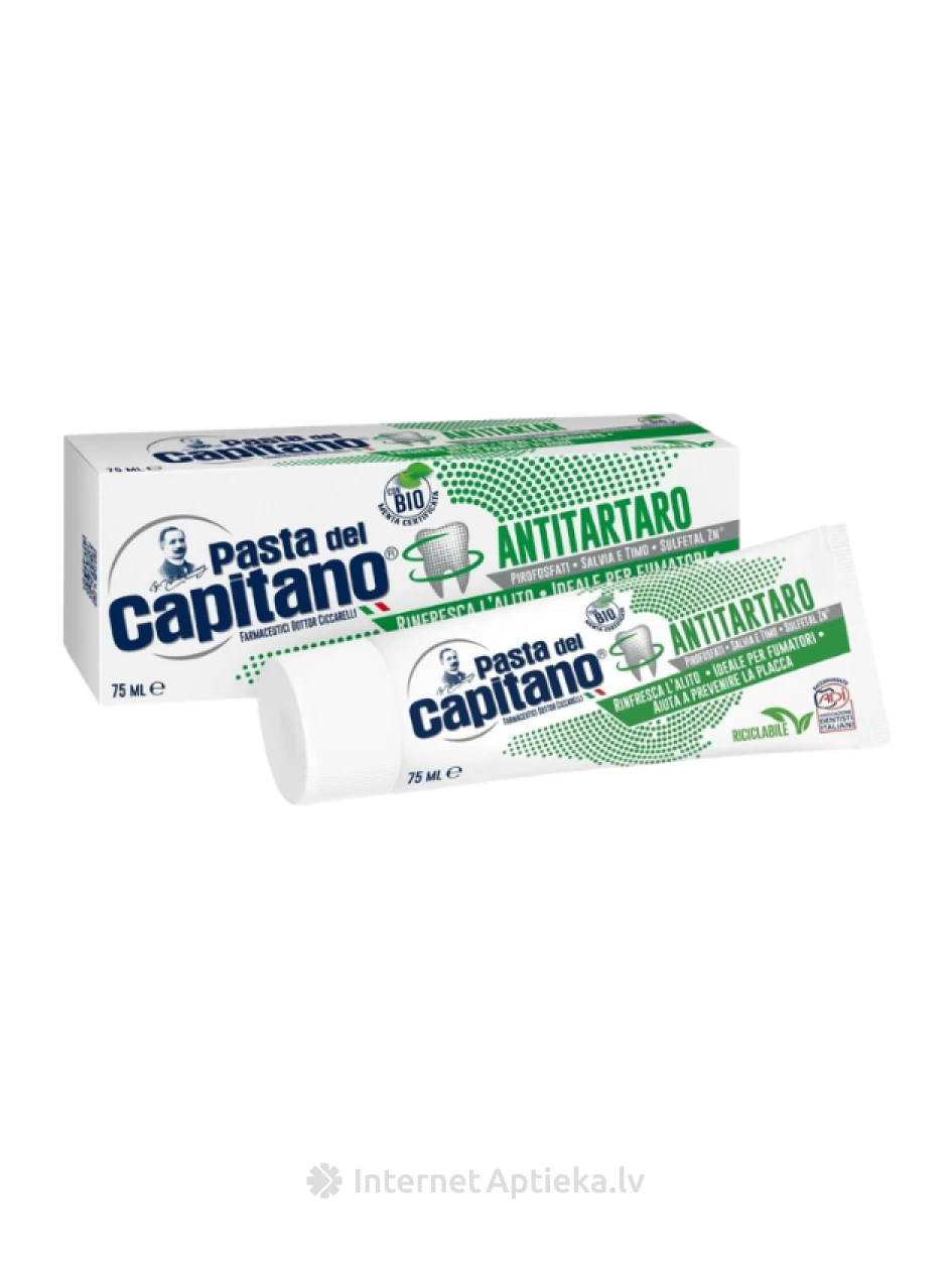 Pasta del Capitano hambapasta hambakivi tekke vastu, 75 ml | internetaptieka.lv