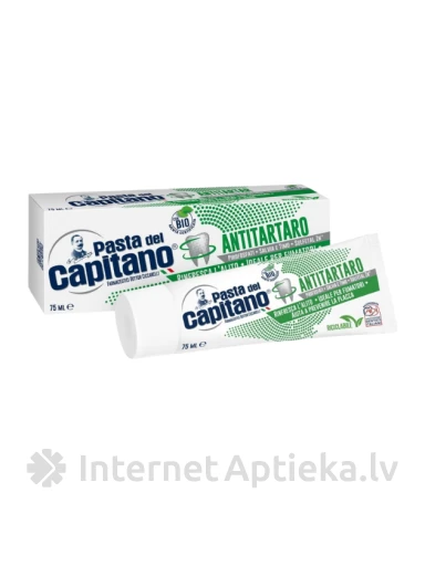 Pasta del Capitano zobu pasta pret zobakmens veidošanos, 75 ml | internetaptieka.lv