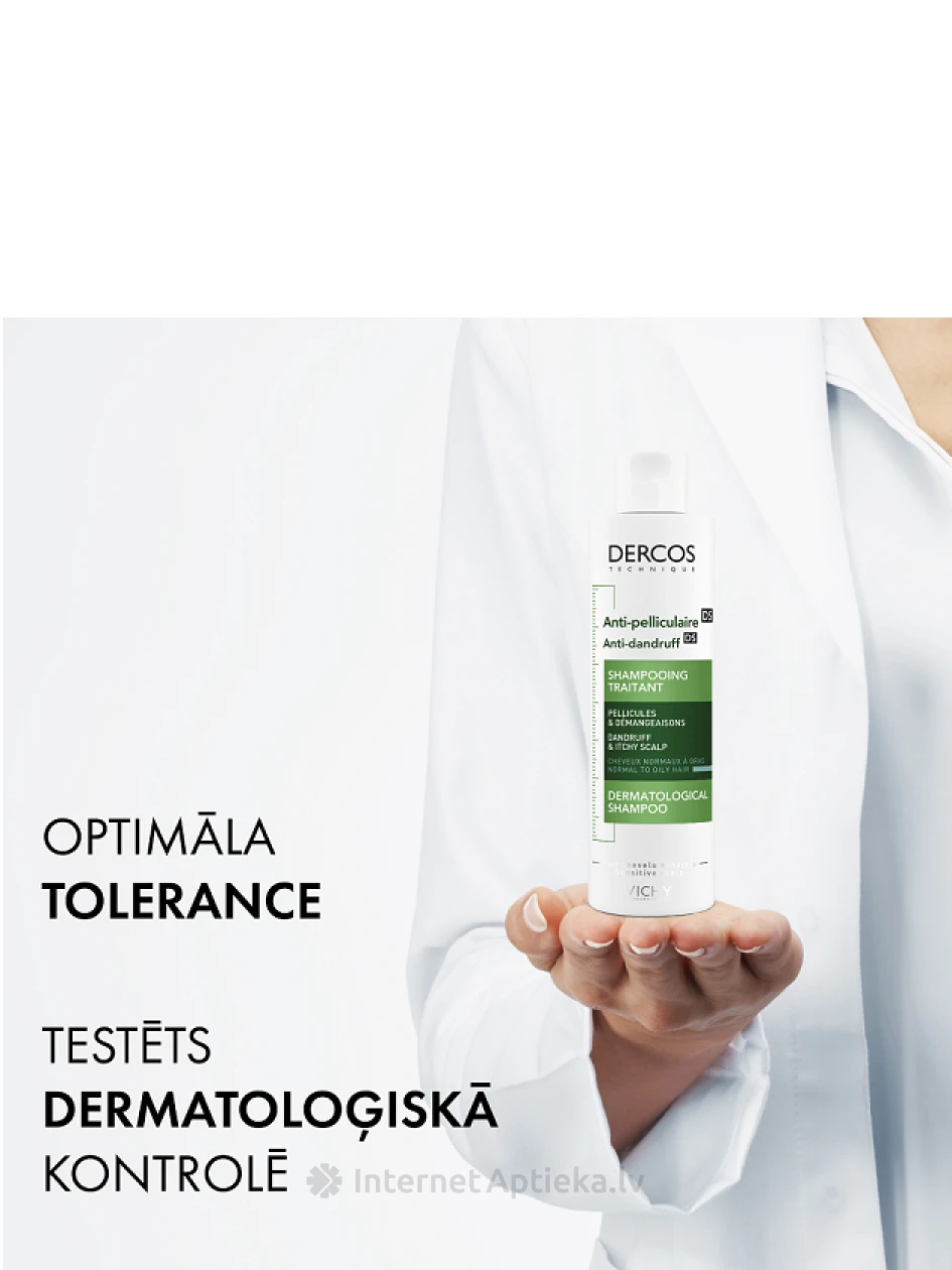Vichy Dercos pretblaugznu šampūns normāliem, taukainiem matiem, 200 ml | internetaptieka.lv