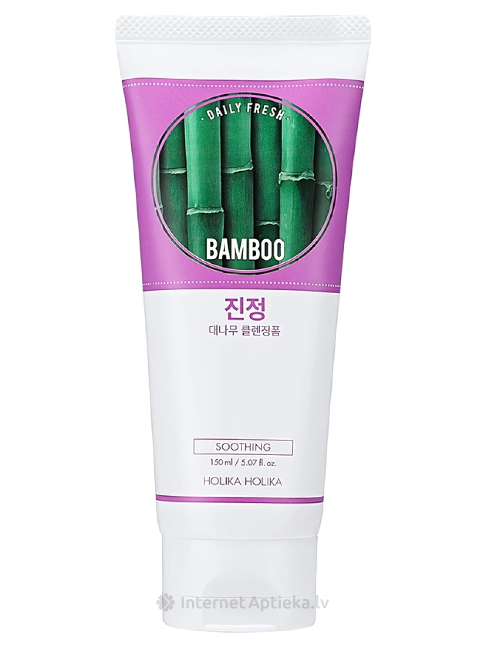Holika Holika Daily Fresh Bamboo Очищающая пенка, 150 мл | internetaptieka.lv