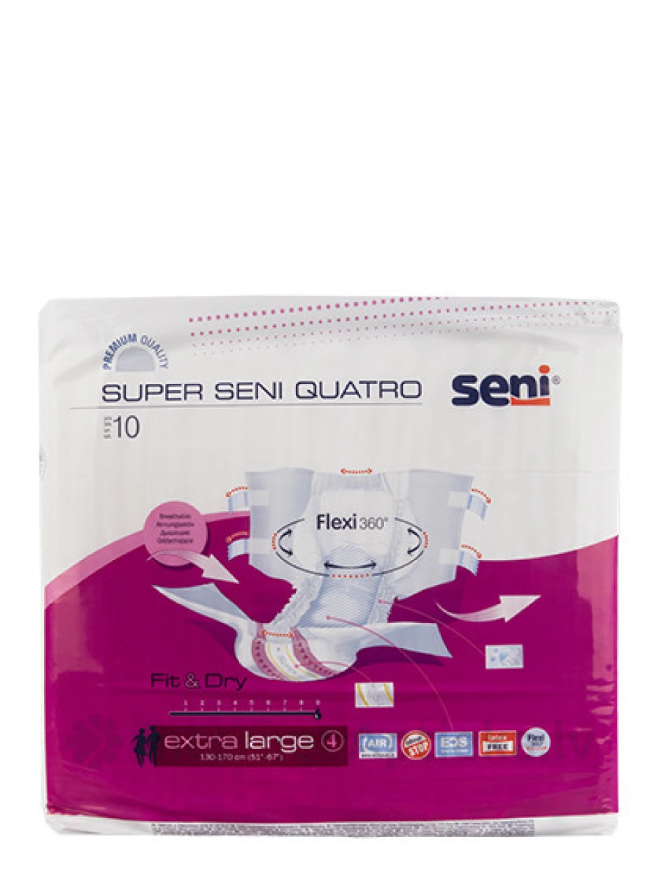 Seni Super Quatro XL autiņbiksītes, 10 gb. | internetaptieka.lv