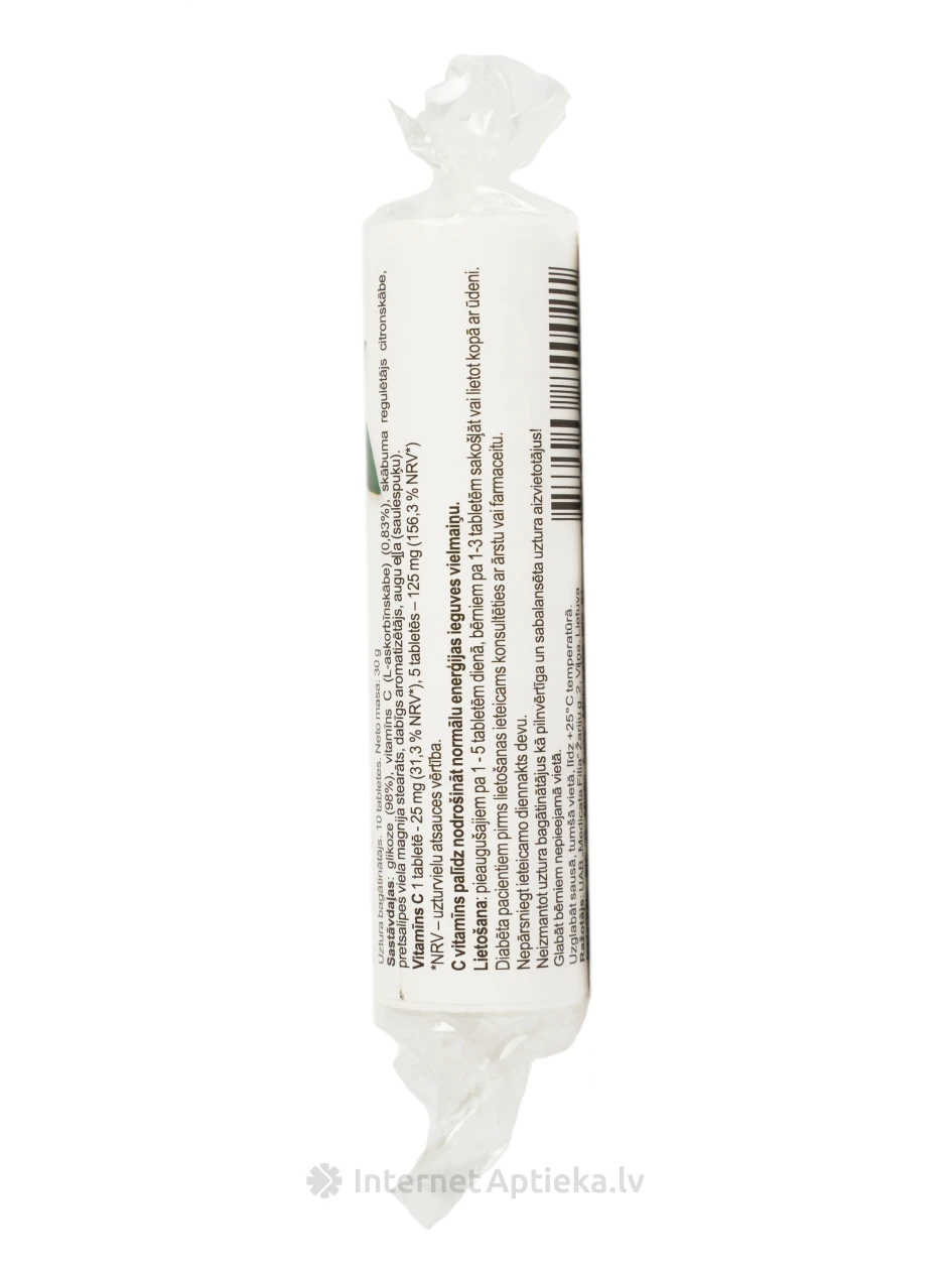 Glikoze ar C vitamīnu (citronu), 10 gb. | internetaptieka.lv