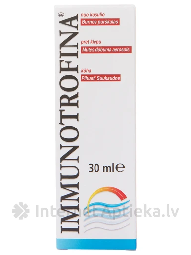 Immunotrofina Аэрозоль от кашля, 30 мл | internetaptieka.lv