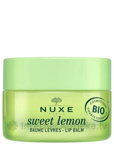 NUXE Sweet Lemon lūpu balzāms ar citronu bezē aromātu, 15 g | internetaptieka.lv