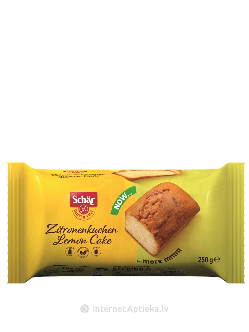 Schär Lemon Cake лимонный торт без глютена, 250 г | internetaptieka.lv