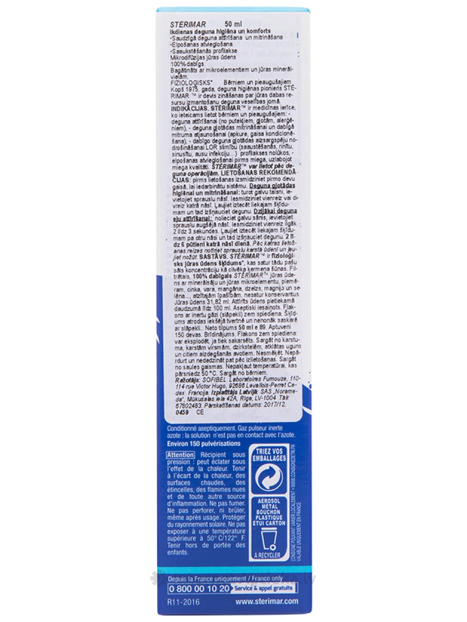 Sterimar Nasal hygiene deguna aerosols, 50 ml | internetaptieka.lv