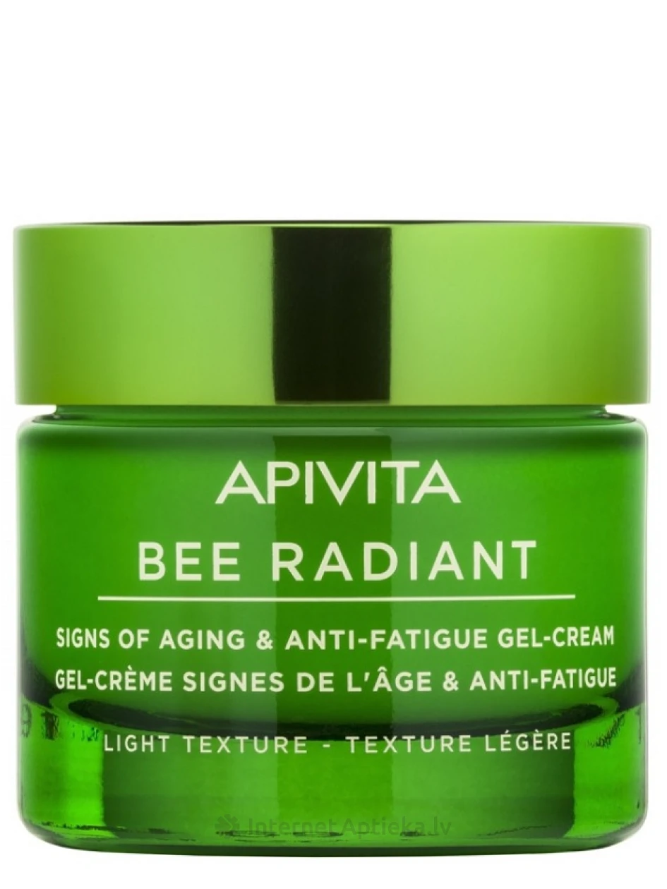 APIVITA BEE RADIANT vananemise ja väsimuse vähendamise geelkreem kerge tekstuuriga, 50 ml | internetaptieka.lv