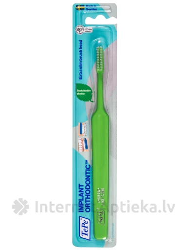 TEPE Implant & Orthodontic зубная щетка для ухода за имплантами и ортодонтическими конструкциями | internetaptieka.lv