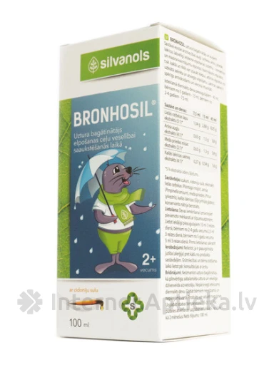 Silvanols Bronchosil siirup, 100 ml | internetaptieka.lv