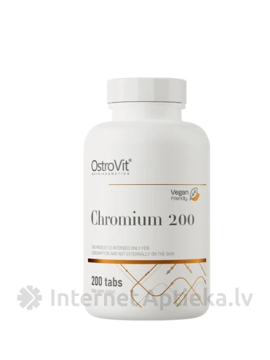OstroVit Chromium 200 ug tabletes, 200 gb. | internetaptieka.lv