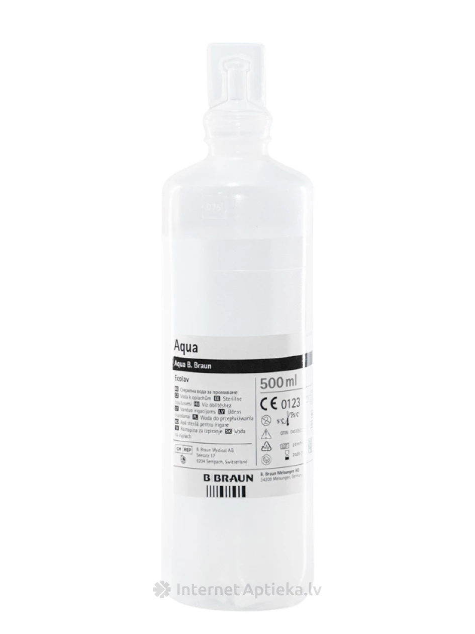 Šķīdums skalošanai Aqua B.Braun ECOLAV, 500 ml | internetaptieka.lv