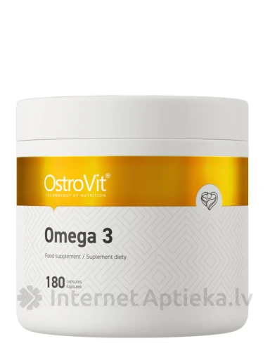 OstroVit Omega-3 kapsulas, 180 gb. | internetaptieka.lv