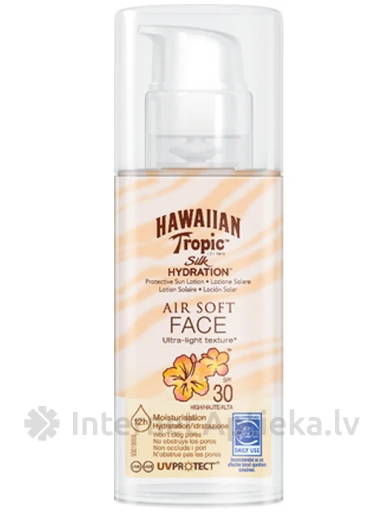 Hawaiin Tropic Sauļošanās emulsija sejai hydrating protection SPF30, 50 ml | internetaptieka.lv