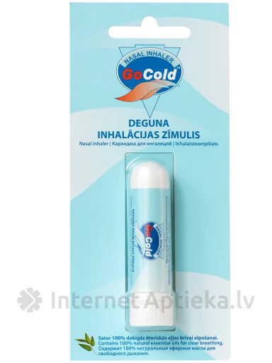 Go cold inhalācijas zīmulis | internetaptieka.lv