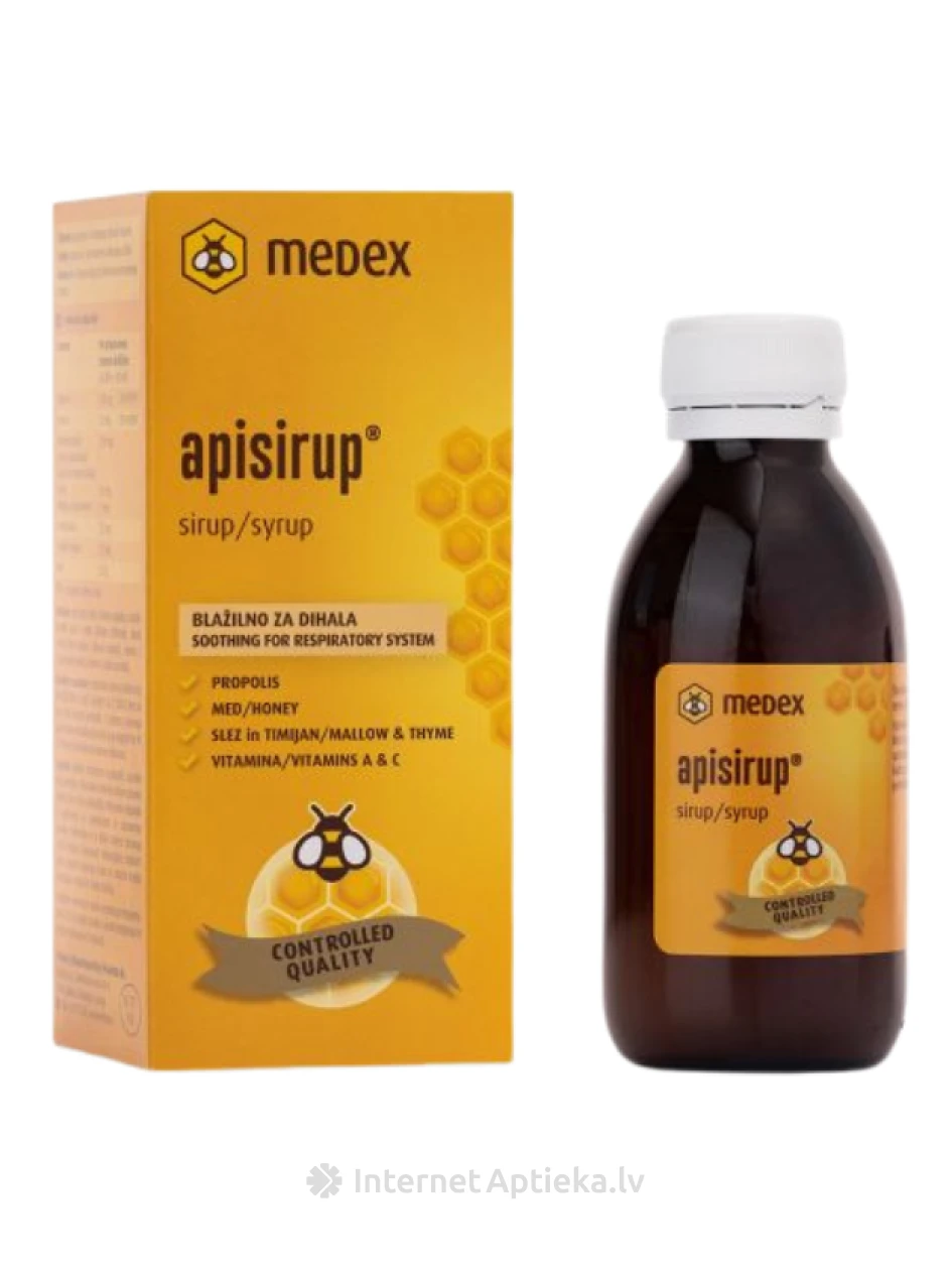 MEDEX Apisirup Сироп, 140 мл | internetaptieka.lv