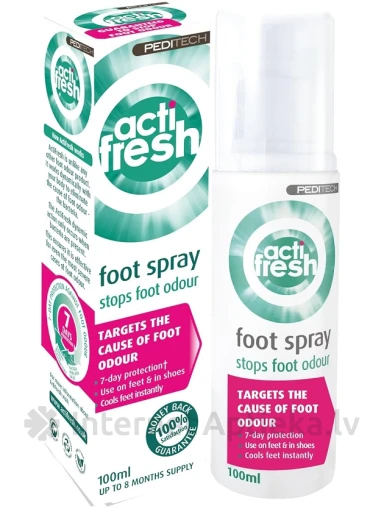 Acti Fresh aerosols pret nepatīkamu pēdu un apavu aromātu, 100 ml | internetaptieka.lv