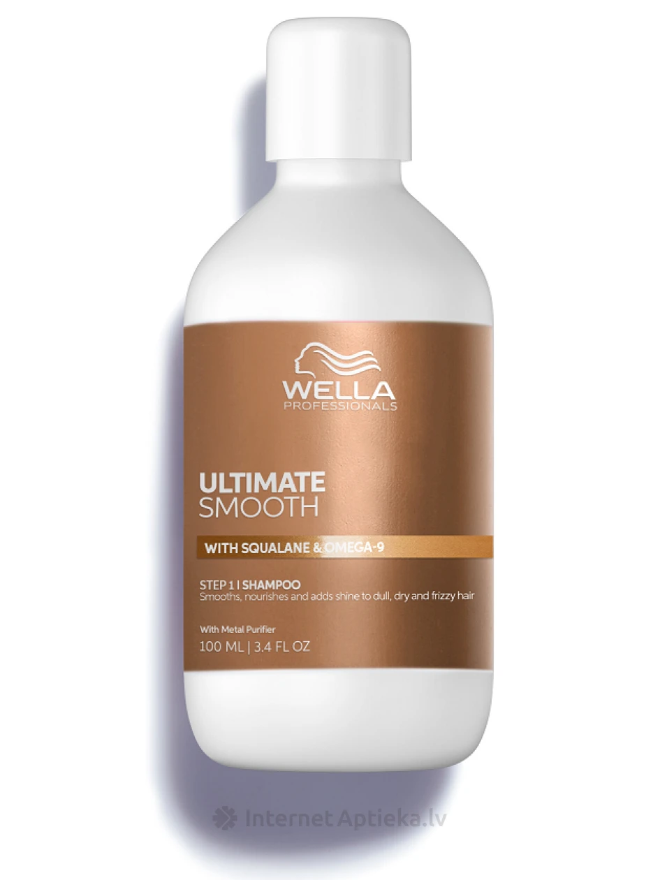 Wella Professionals ULTIMATE SMOOTH barojošs un nogludinošs šampūns, 100 ml | internetaptieka.lv