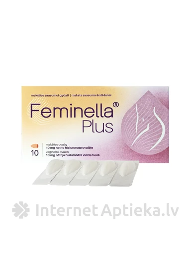 Feminella Plus vaginālās ovulas, 10 gb. | internetaptieka.lv