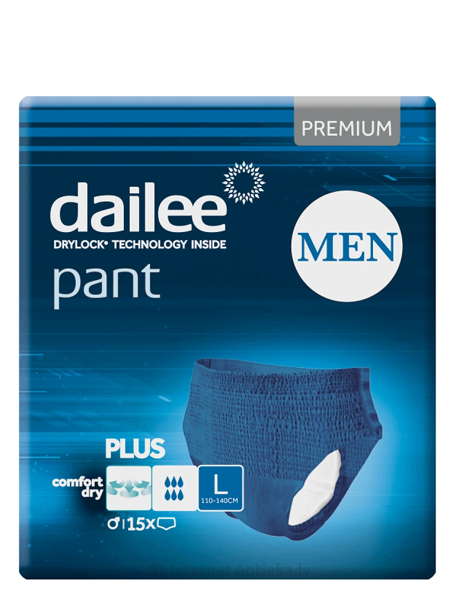 Dailee Men Pant Premium Plus mähe L sinine, 15 tk. | internetaptieka.lv