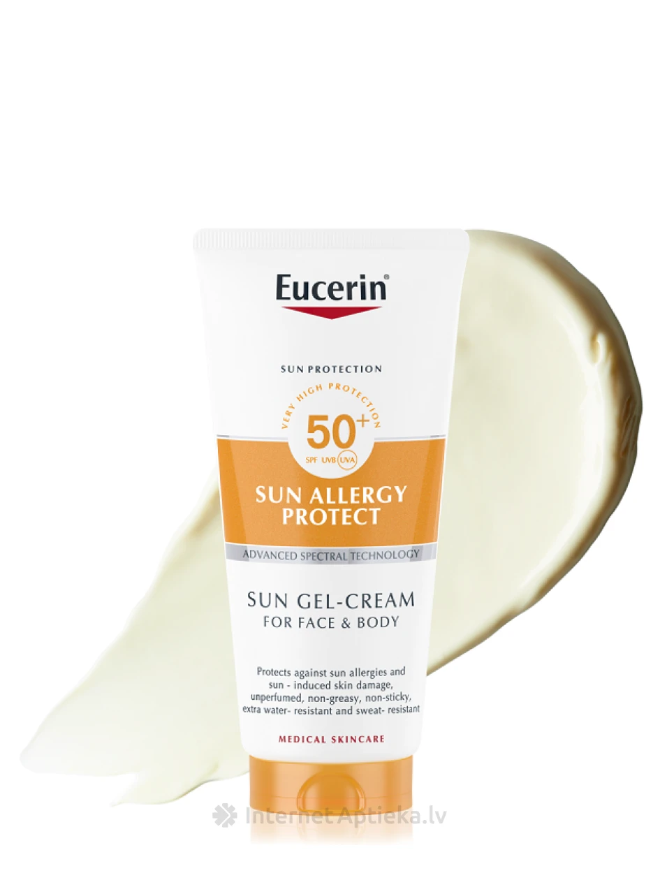 Eucerin sun allergy protect крем-гель от аллергии на солнце SPF50, 150 мл | internetaptieka.lv