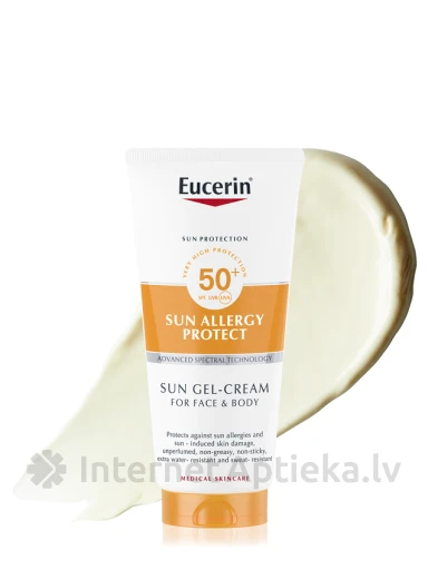 Eucerin sun allergy protect крем-гель от аллергии на солнце SPF50, 150 мл | internetaptieka.lv