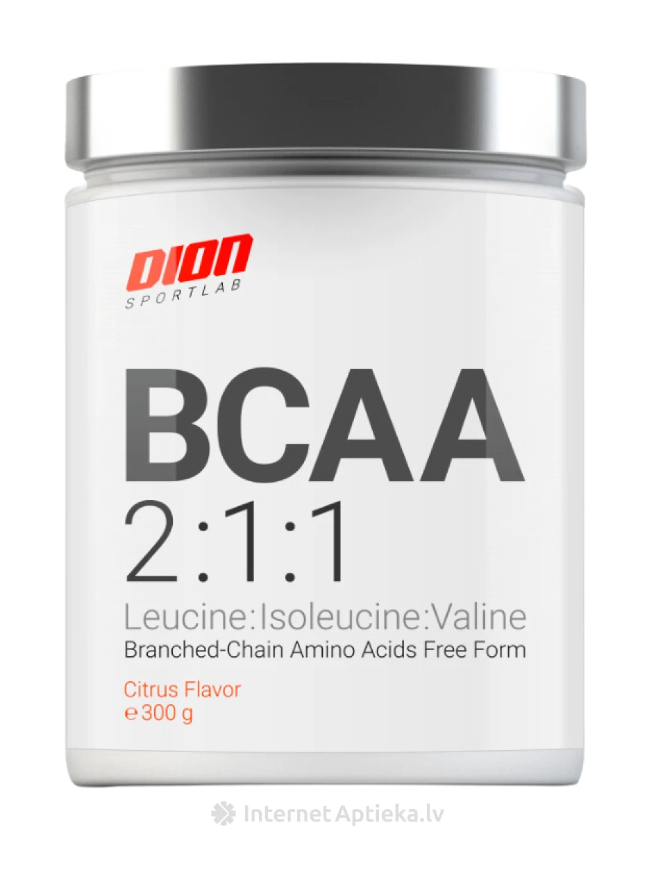 Dion Sportlab BCAA 2:1:1 troopiliste puuviljade maitsega, 300 g | internetaptieka.lv