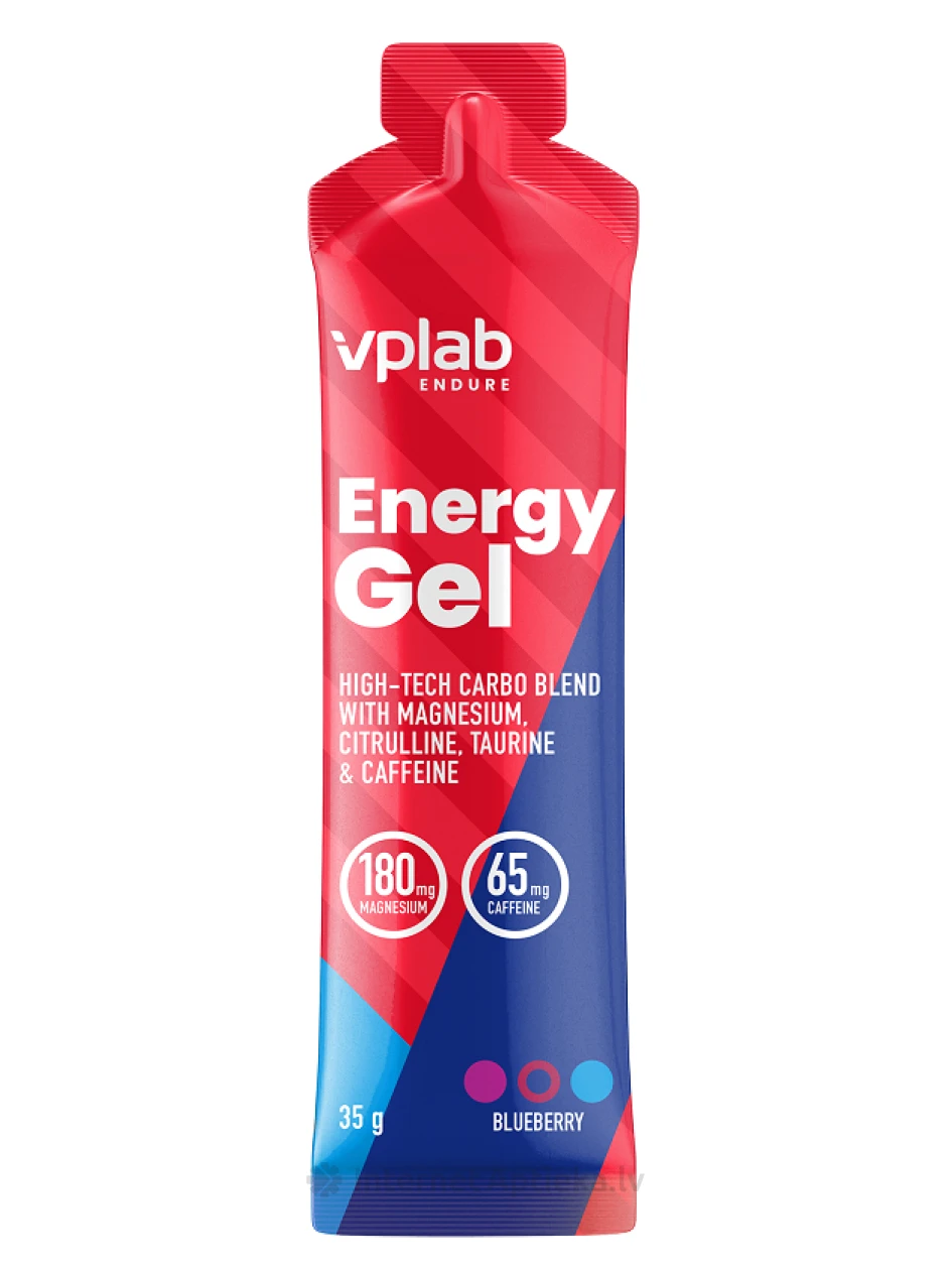 VPLab Energy geel mustika maitsega, 35 g | internetaptieka.lv