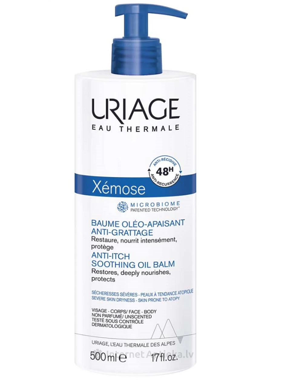 URIAGE Xemose C8+ nomierinošs eļļas balzams pret niezi, 500 ml | internetaptieka.lv