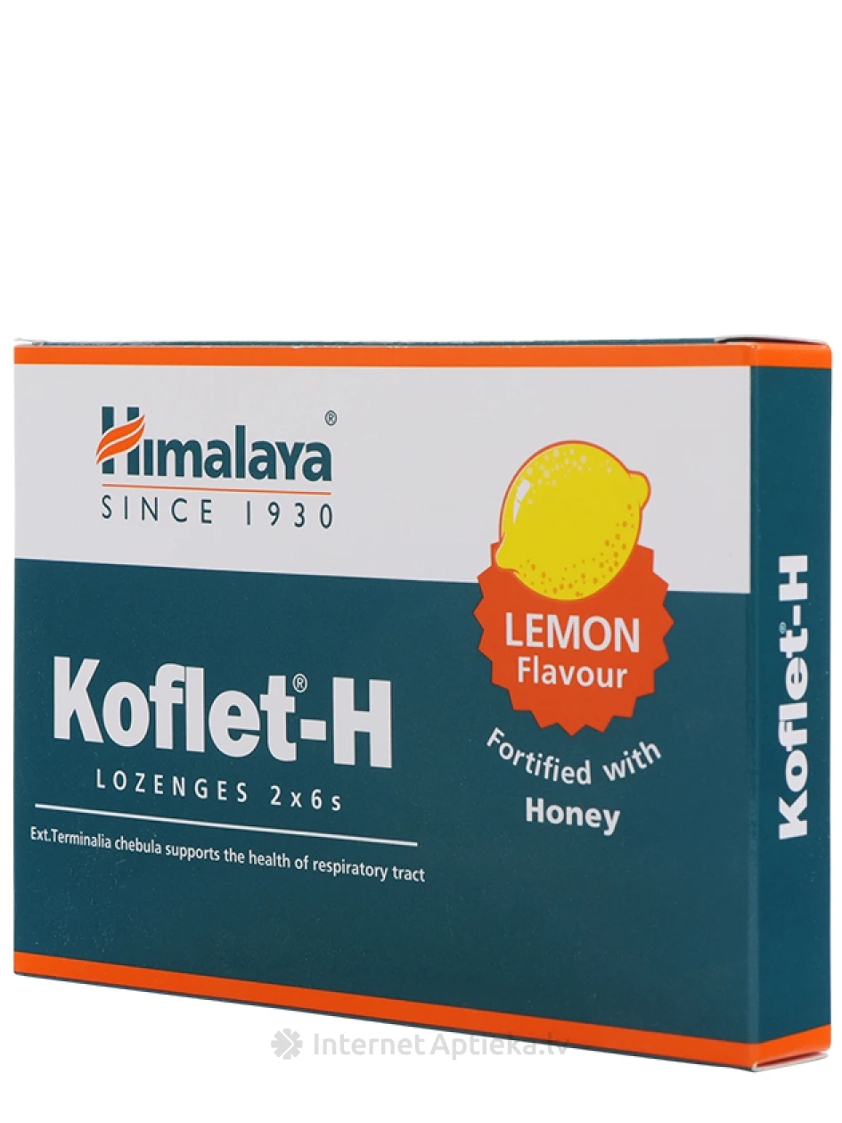 Koflet-H pulgakommid sidruni ja mee maitsega, 12 tk. | internetaptieka.lv