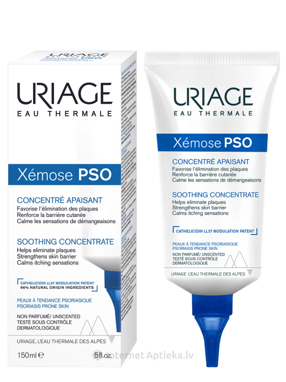 URIAGE Xemose nomierinošs koncentrāts psoriātiskai ādai, 150 ml | internetaptieka.lv