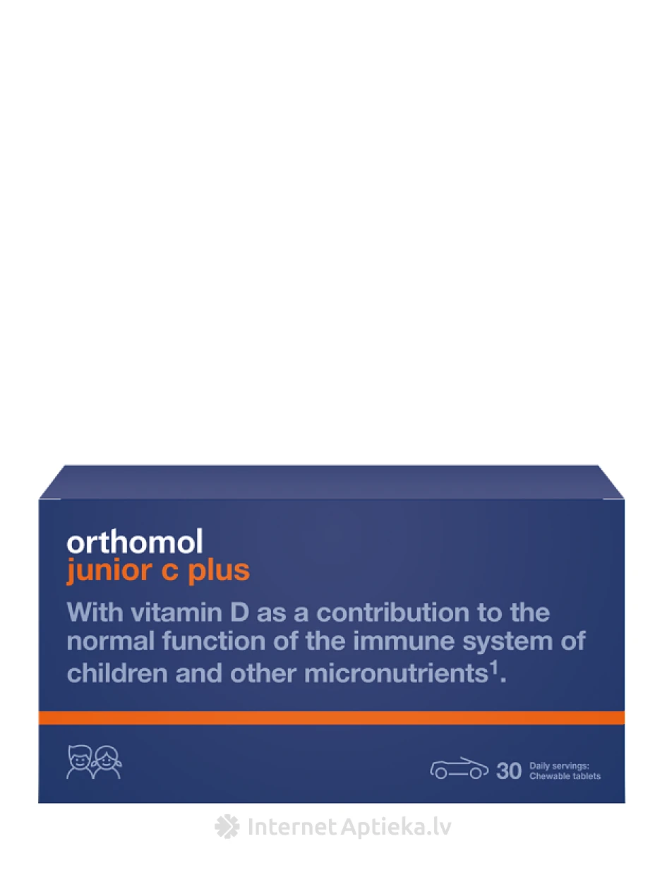 Orthomol Junior C Plus Meža oga, 30 košļājamās tabletes | internetaptieka.lv
