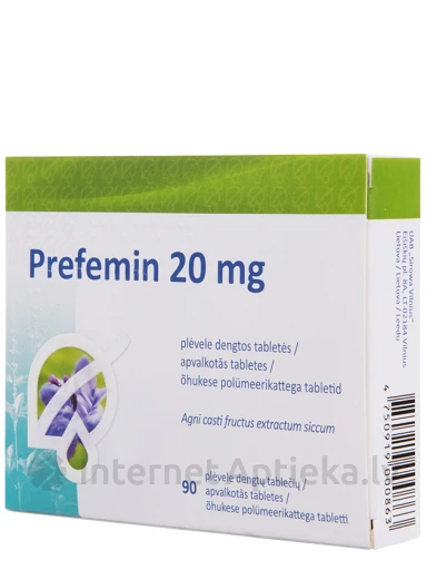 Prefemin 20 мг, 90 таблеток в оболочке | internetaptieka.lv